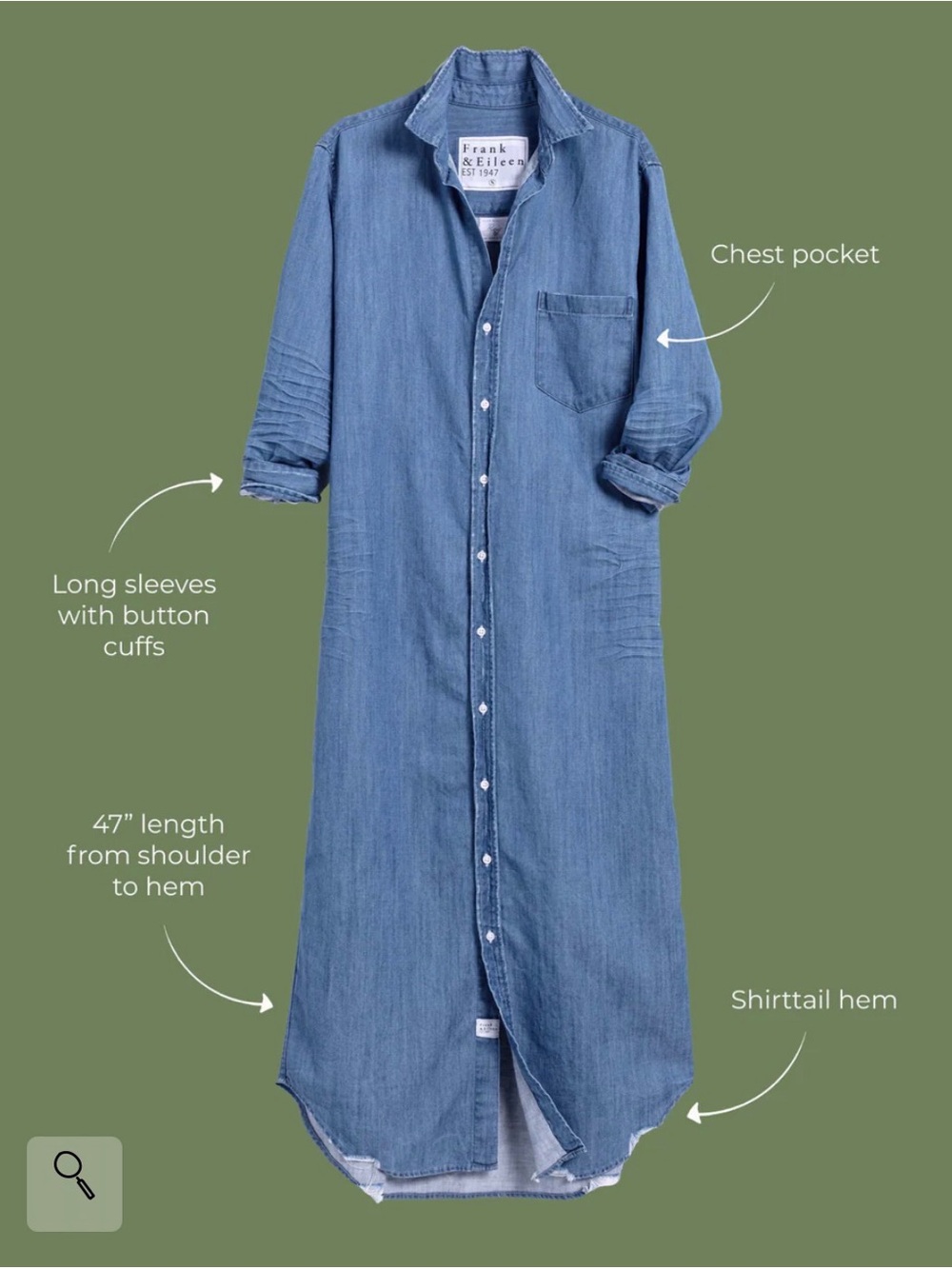 Frank & Eileen-Rory dress-size xl-famous denim